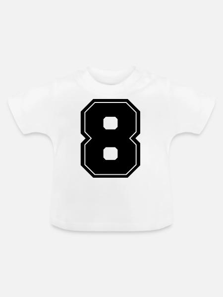 8 - Baby Bio-T-Shirt mit Rundhals - Weiß