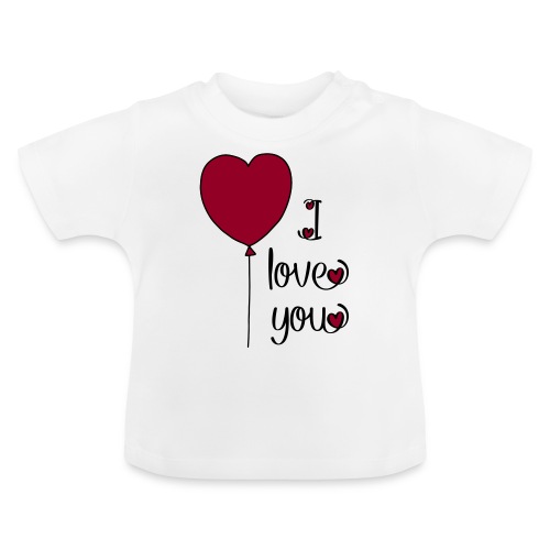T-Shirt für Verliebte - Baby Bio-T-Shirt mit Rundhals