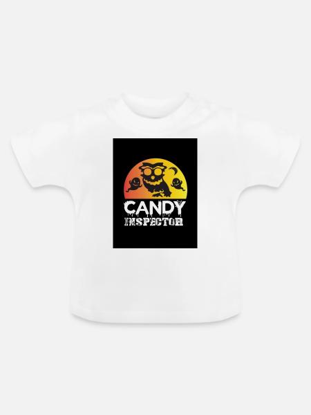 Candy Inspector - Baby Bio-T-Shirt mit Rundhals - Weiß