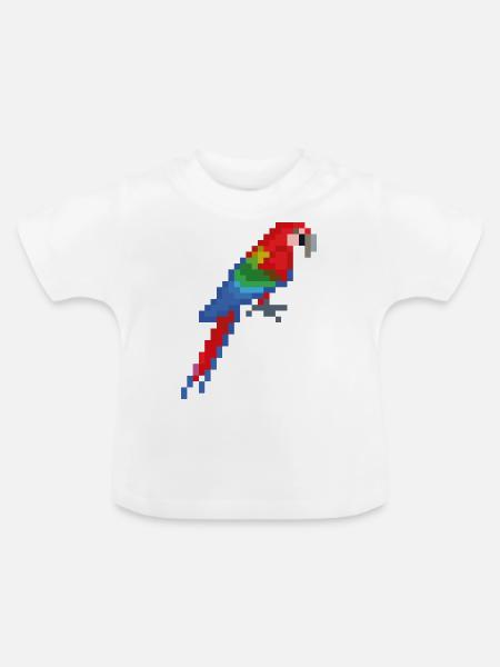 Vogel - Baby Bio-T-Shirt mit Rundhals - Weiß
