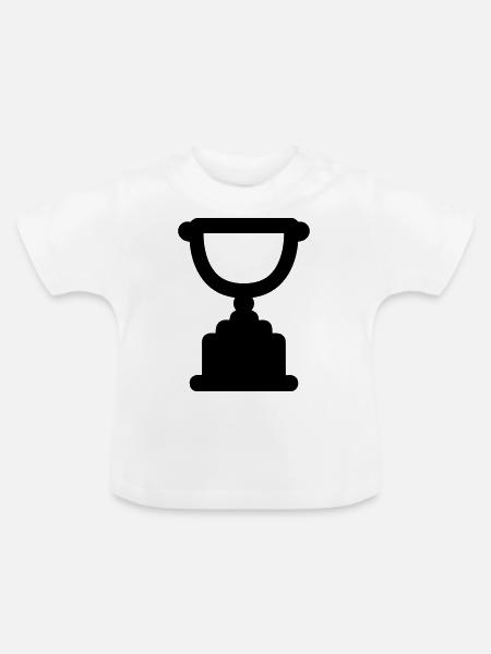 Trophäe - Baby Bio-T-Shirt mit Rundhals - Weiß