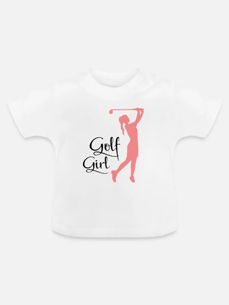 Golf - Baby Bio-T-Shirt mit Rundhals - Weiß