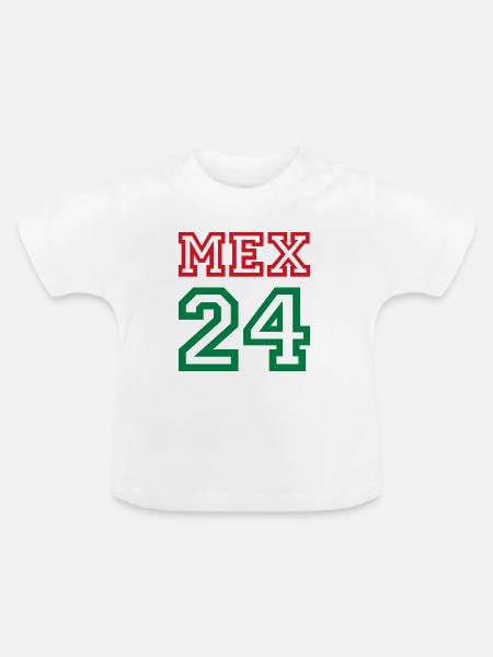 Mexico Mexiko - Baby Bio-T-Shirt mit Rundhals - Weiß