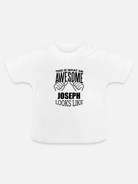 Joseph Joseph Joseph - Baby Bio-T-Shirt mit Rundhals - Weiß
