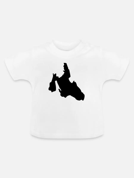 Kefalonia - Baby Bio-T-Shirt mit Rundhals - Weiß