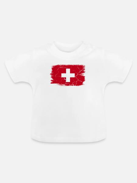 Luzern - Baby Bio-T-Shirt mit Rundhals - Weiß