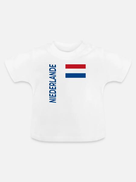 Eindhoven - Baby Bio-T-Shirt mit Rundhals - Weiß