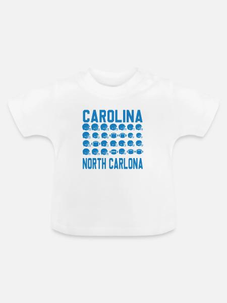 Carolina Football Iconrader - Baby Bio-T-Shirt mit Rundhals - Weiß