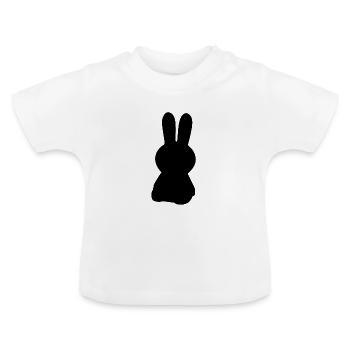 Osterhase - Baby Bio-T-Shirt mit Rundhals - Weiß - Vorne