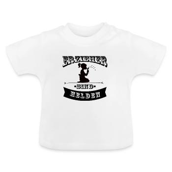 Educator - Baby Organic T-Shirt with Round Neck - white - Front