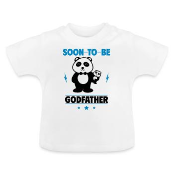 Bald Pate: Ein humorvolles Geschenk für Pate - Baby Bio-T-Shirt mit Rundhals - Weiß - Vorne