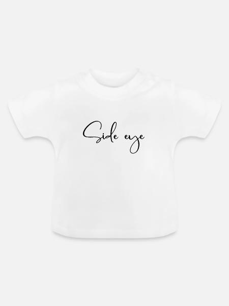 Side - Jugendwort - Baby Bio-T-Shirt mit Rundhals - Weiß