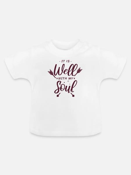 Seele - Christlich - Baby Bio-T-Shirt mit Rundhals - Weiß
