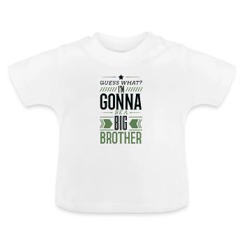 Großer Bruder - Baby Bio-T-Shirt mit Rundhals - Weiß - Vorne