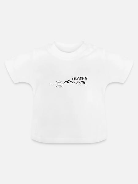 Alaska Adventure - Baby Bio-T-Shirt mit Rundhals - Weiß