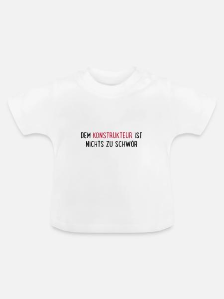 konstrukteur - Baby Bio-T-Shirt mit Rundhals - Weiß