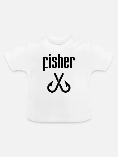 Fischer - Fischerei - Baby Bio-T-Shirt mit Rundhals - Weiß