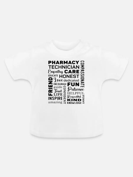 Pharmacy Technician Tech Medicine Pharmacist - Baby Bio-T-Shirt mit Rundhals - Weiß