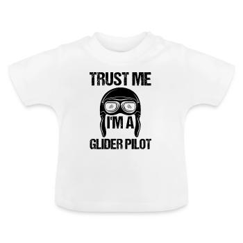 Segelflieger Segelflugzeug Gleiter Geschenk - Baby Bio-T-Shirt mit Rundhals - Weiß - Vorne