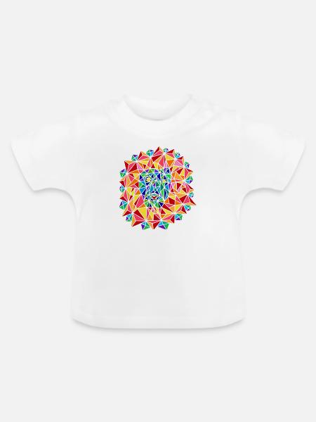 Löwe - Baby Bio-T-Shirt mit Rundhals - Weiß
