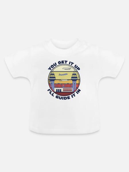 Flugzeug Fliegen Modellflieger Flugschule - Baby Bio-T-Shirt mit Rundhals - Weiß
