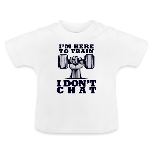 Train Chat - Vauvan luomu-t-paita, jossa pyöreä pääntie