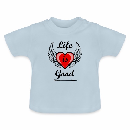 Lifeisgoods - Baby Bio-T-Shirt mit Rundhals