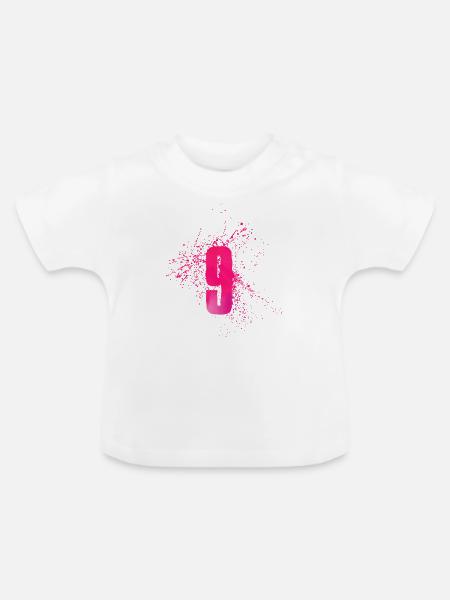 9 - Baby Bio-T-Shirt mit Rundhals - Weiß