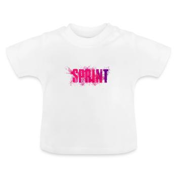 Sprint - T-shirt bio col rond Bébé - blanc - Devant