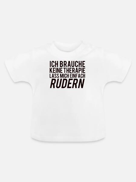 Rudern - Baby Bio-T-Shirt mit Rundhals - Weiß