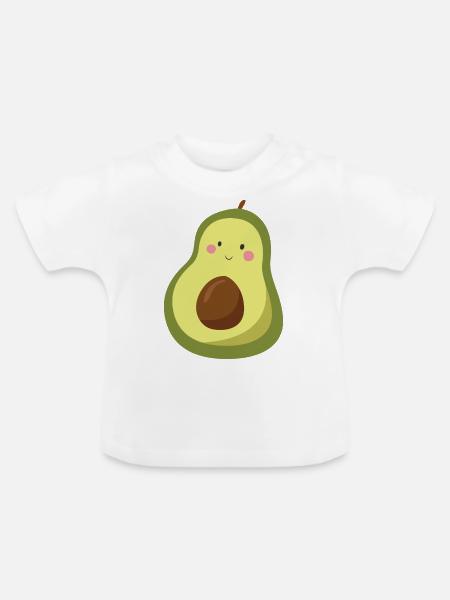 avocado - Baby Bio-T-Shirt mit Rundhals - Weiß