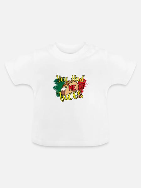 Tacos - Baby Bio-T-Shirt mit Rundhals - Weiß