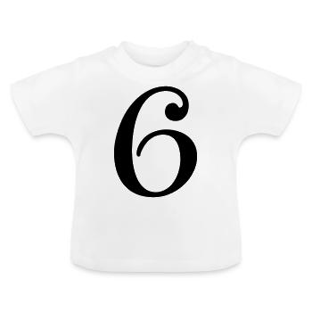 6 - Baby Organic T-Shirt with Round Neck - white - Front