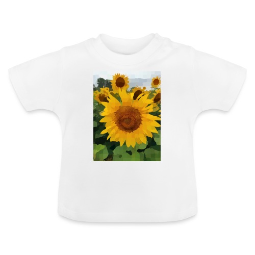 Sunflower - Baby Organic T-Shirt with Round Neck