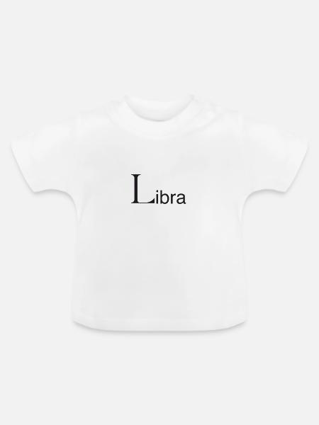 SZ Libra - Baby Bio-T-Shirt mit Rundhals - Weiß