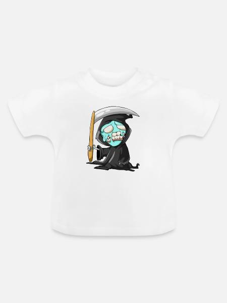 Sensenmann - Baby Bio-T-Shirt mit Rundhals - Weiß
