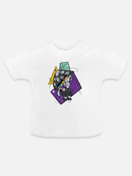 Wave Gothik 2024 - Baby Bio-T-Shirt mit Rundhals - Weiß