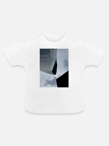 Skyscraper - Baby Bio-T-Shirt mit Rundhals - Weiß