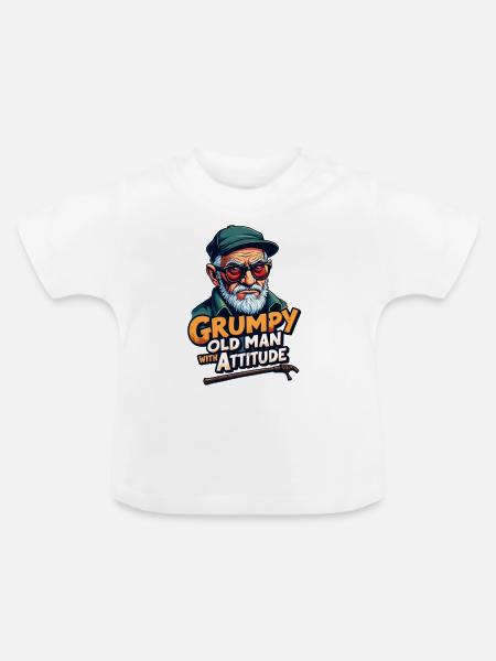 MÜRRISCHER OLDMAN - Baby Bio-T-Shirt mit Rundhals - Weiß