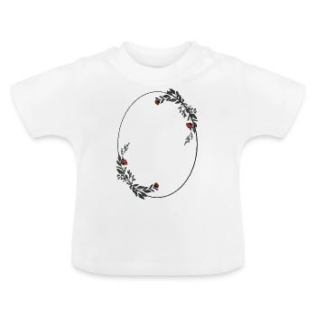 Rahmen - Baby Bio-T-Shirt mit Rundhals - Weiß - Vorne