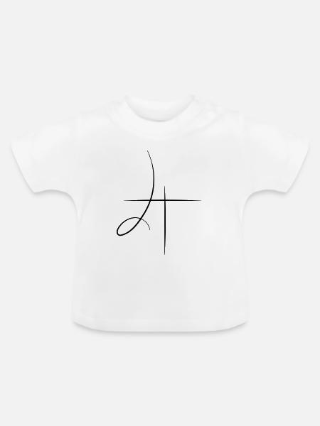 Earth - Baby Bio-T-Shirt mit Rundhals - Weiß