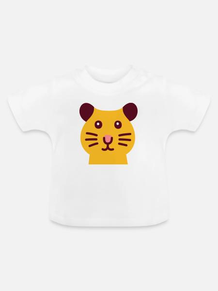 Süsser Hamster - Baby Bio-T-Shirt mit Rundhals - Weiß