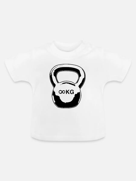 Rundgewicht - Baby Bio-T-Shirt mit Rundhals - Weiß