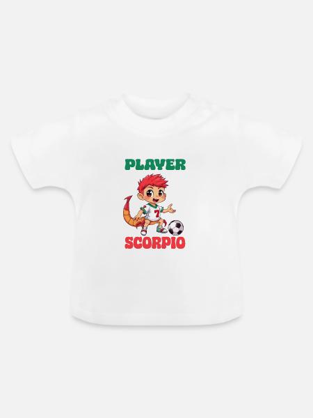 Player Scorpio - Baby Bio-T-Shirt mit Rundhals - Weiß