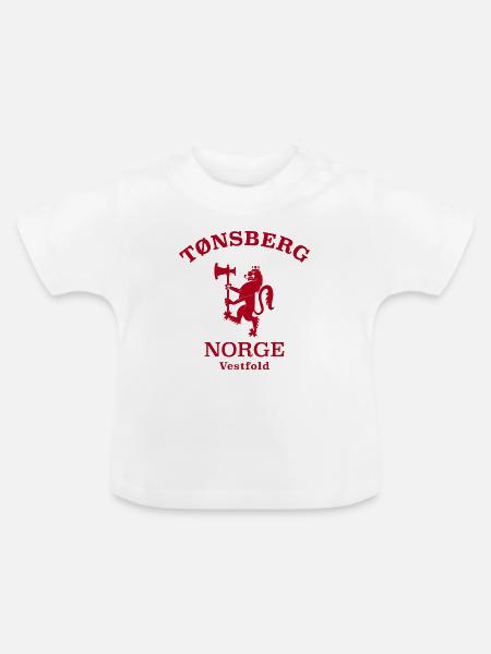 Tonsberg Norge Norwegen - Baby Bio-T-Shirt mit Rundhals - Weiß