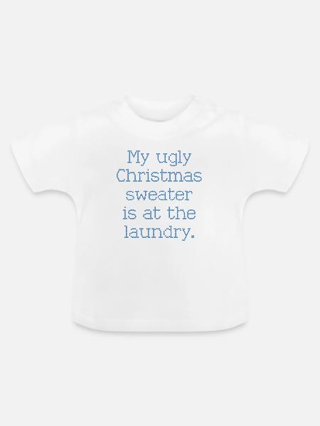 Christmas Weihnachten - Baby Bio-T-Shirt mit Rundhals - Weiß