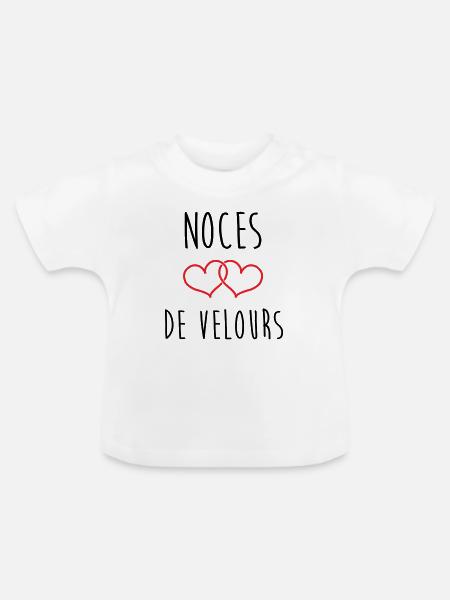 Samthochzeit 29 Jahre - Baby Bio-T-Shirt mit Rundhals - Weiß