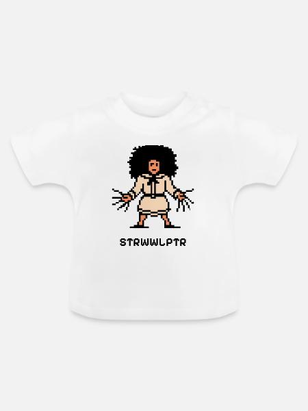 Der 8-bit Struwwelpeter - Baby Bio-T-Shirt mit Rundhals - Weiß