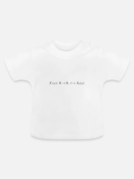Wiener Prozess - Baby Bio-T-Shirt mit Rundhals - Weiß
