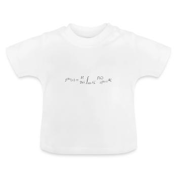 Cauchy integral formula - Baby Organic T-Shirt with Round Neck - white - Front